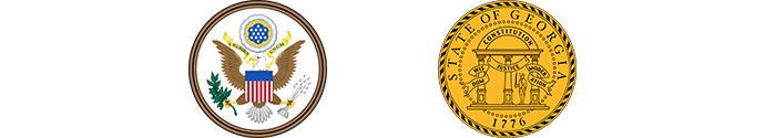seal of US and state seal of GA